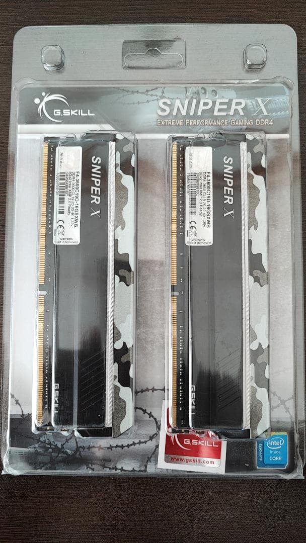 G.SKILL SNIPER DDR4 メモリー 8GB*2枚セット(16GB)