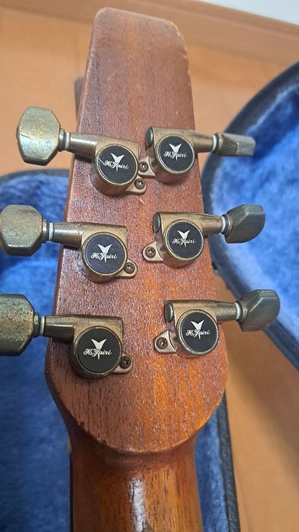 K.yairi FK-1初期ヘッド花彫刻　ヴィンテージアコースティックギター
