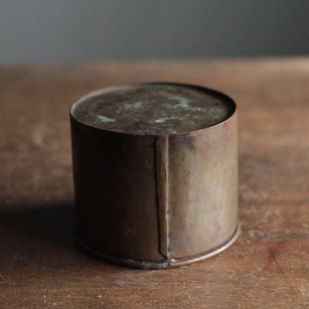 かっこいい 銅筒 古道具 アンティーク オブジェ 銅製筒