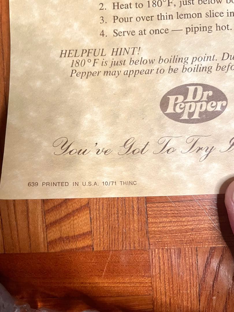 vintage antique Dr PEPPER ポスター6枚セット