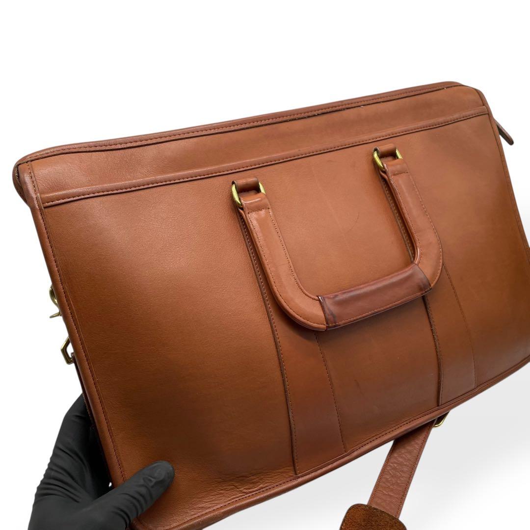 美品　希少　COACH　オールドコーチ　2way ブリーフケース　USA製　茶