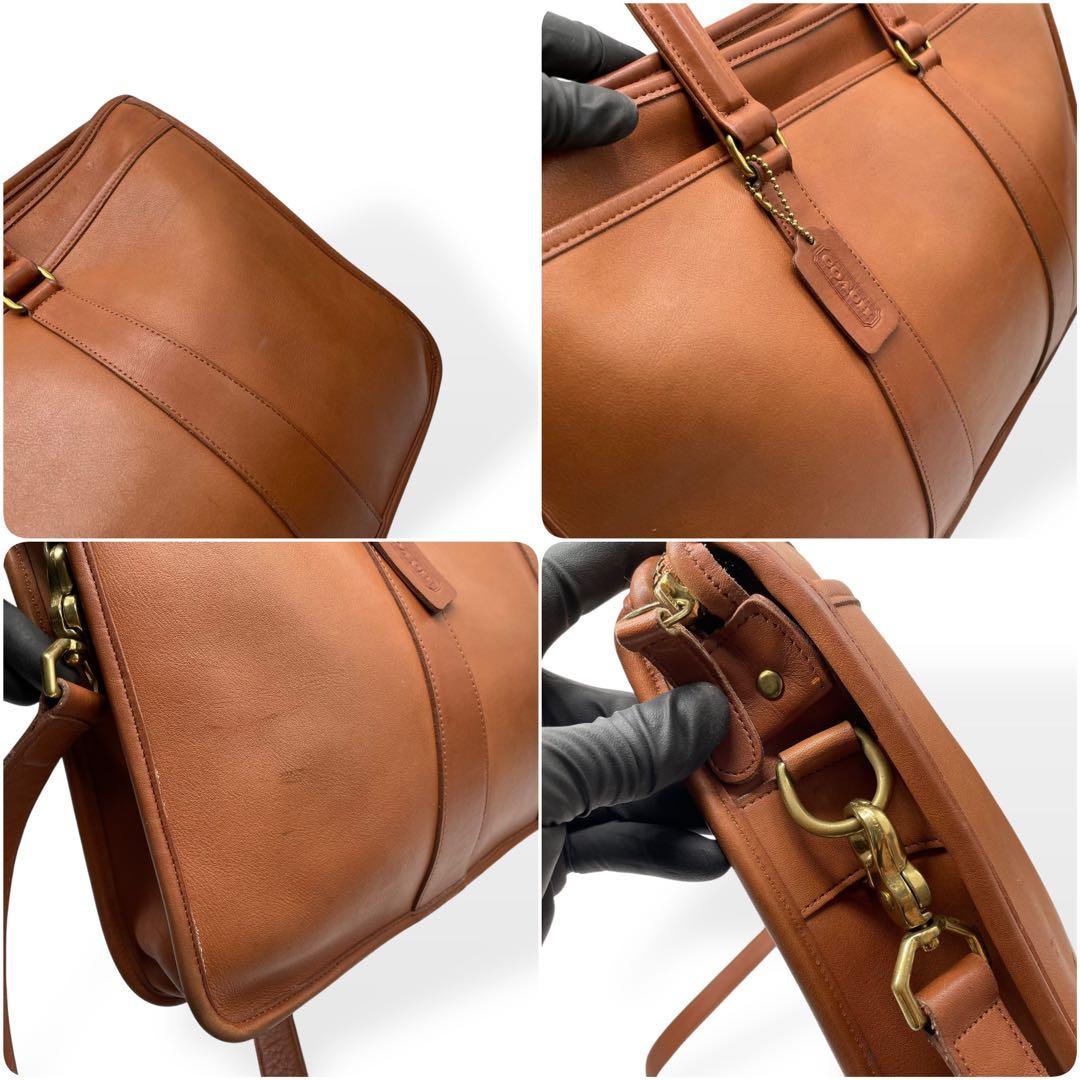美品　希少　COACH　オールドコーチ　2way ブリーフケース　USA製　茶