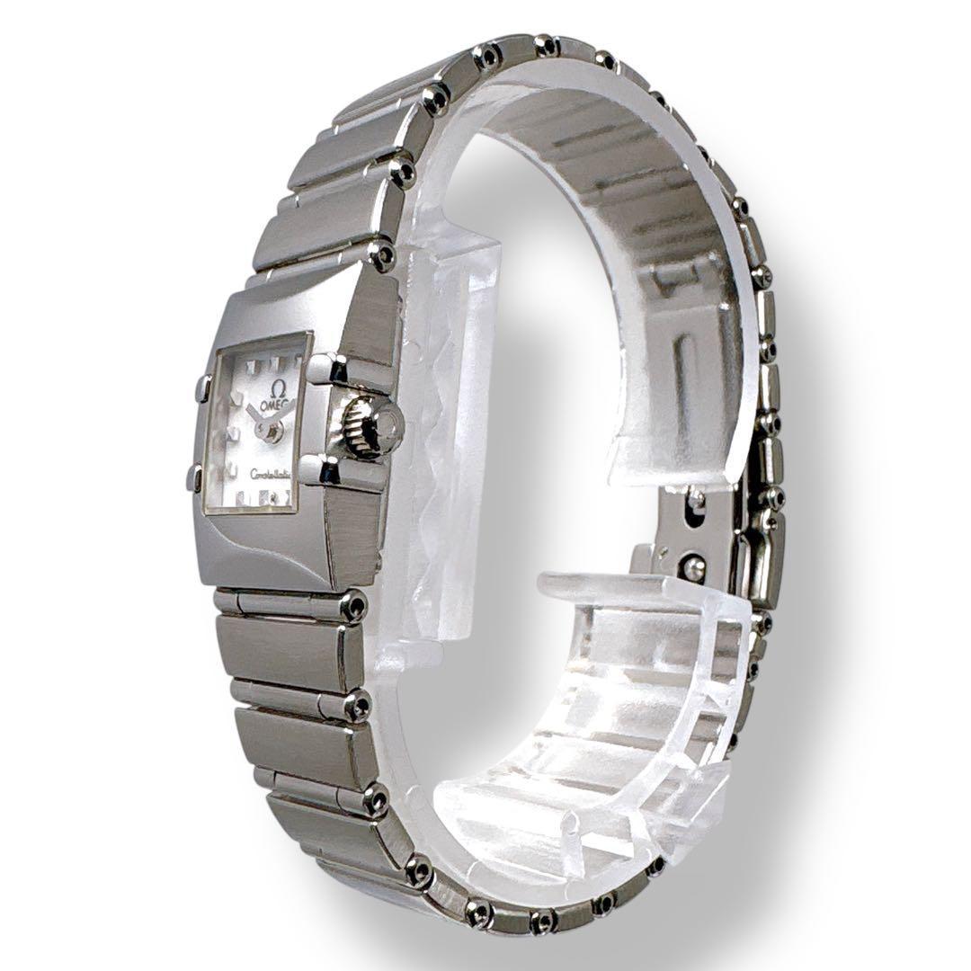 オメガ コンステレーション カレ ミニ クアドラ シェル レディース 時計 美品