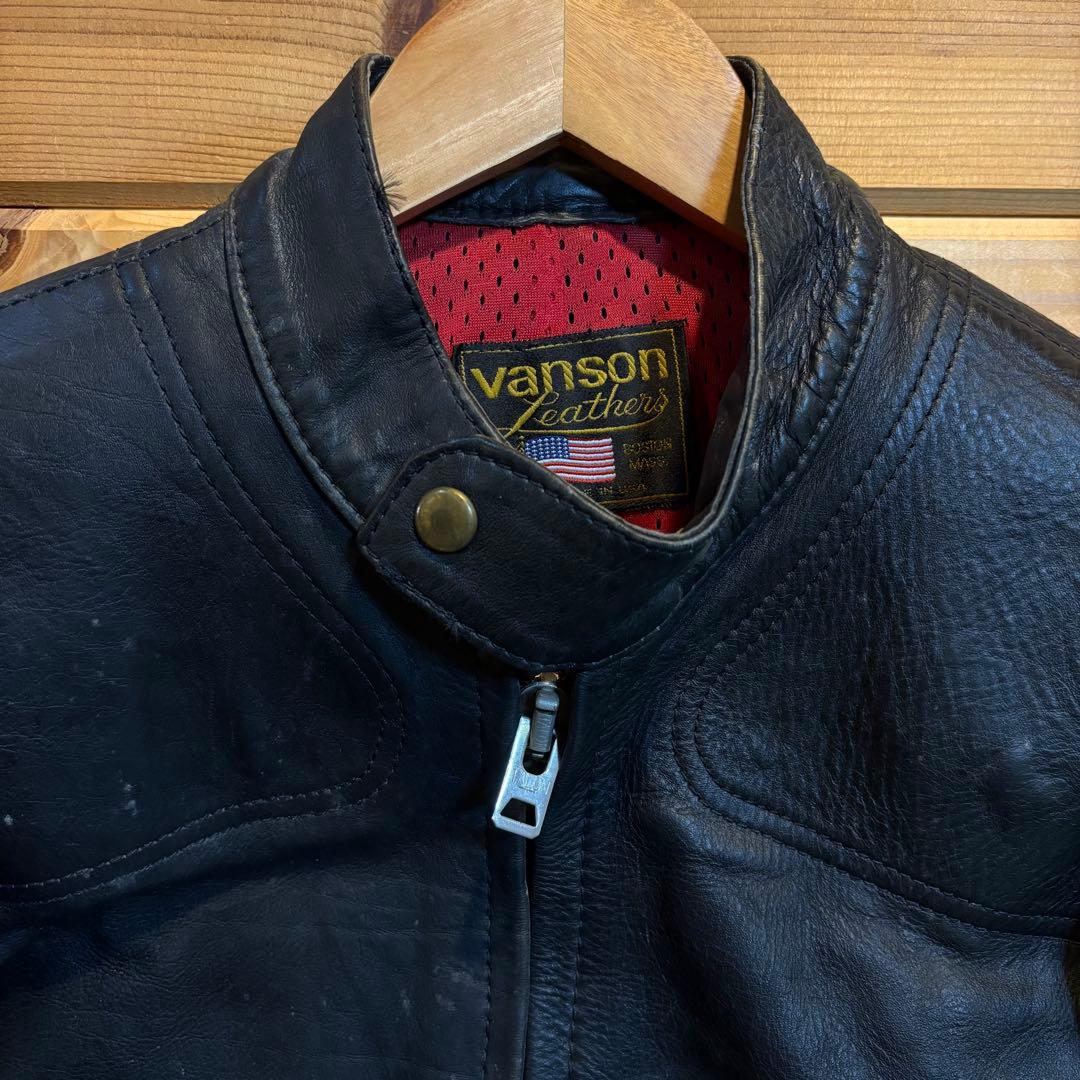 【専用商品】VANSON バンソン ライダース ジャケット 38（送料込み）