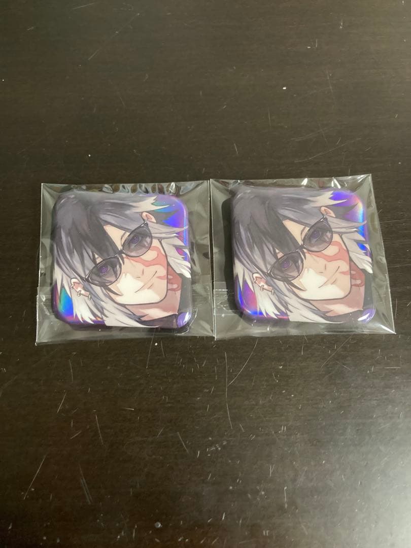 刀剣乱舞 実休光忠 大本丸博 スクエア缶バッジ