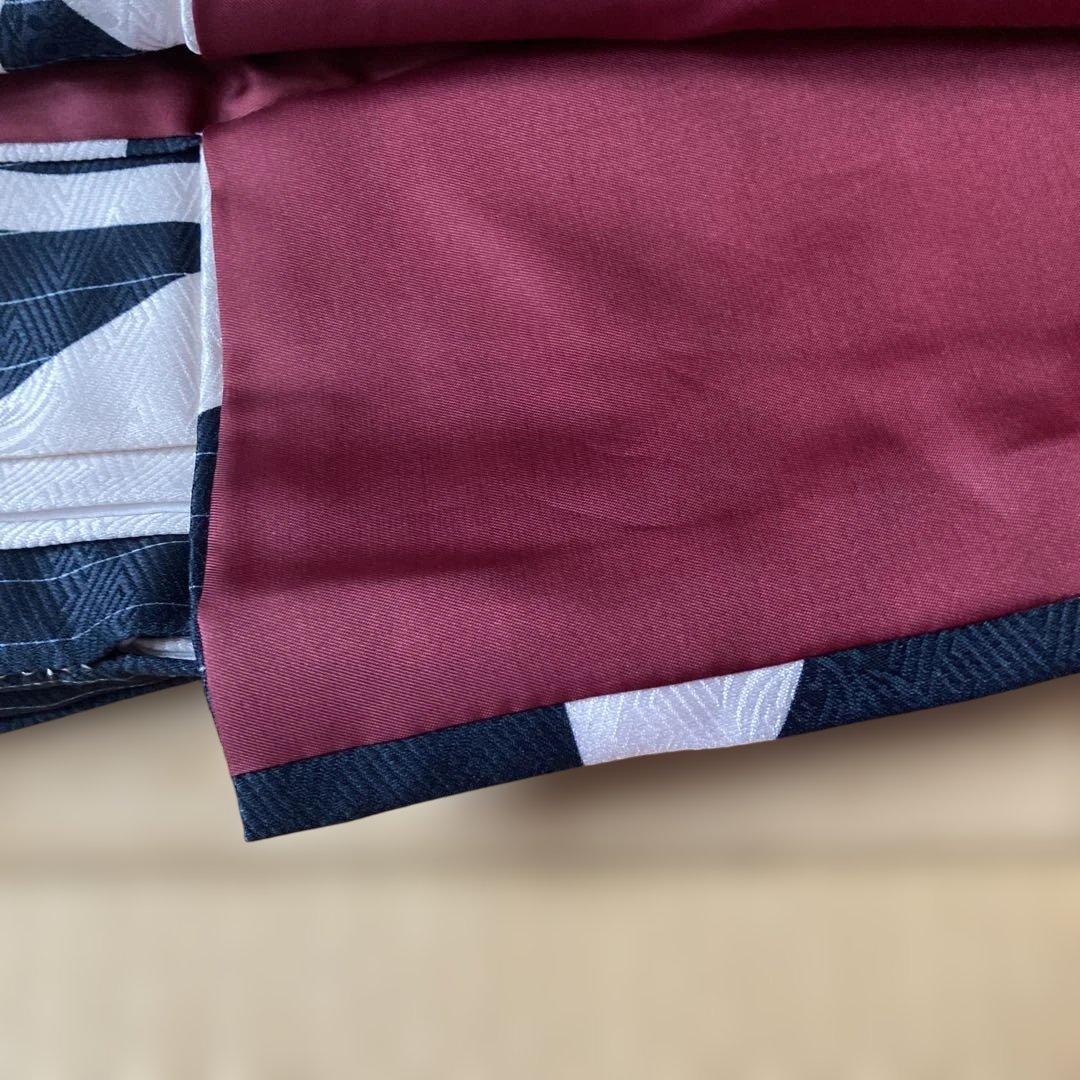 振袖 鶴デザイン 白地 黒縞