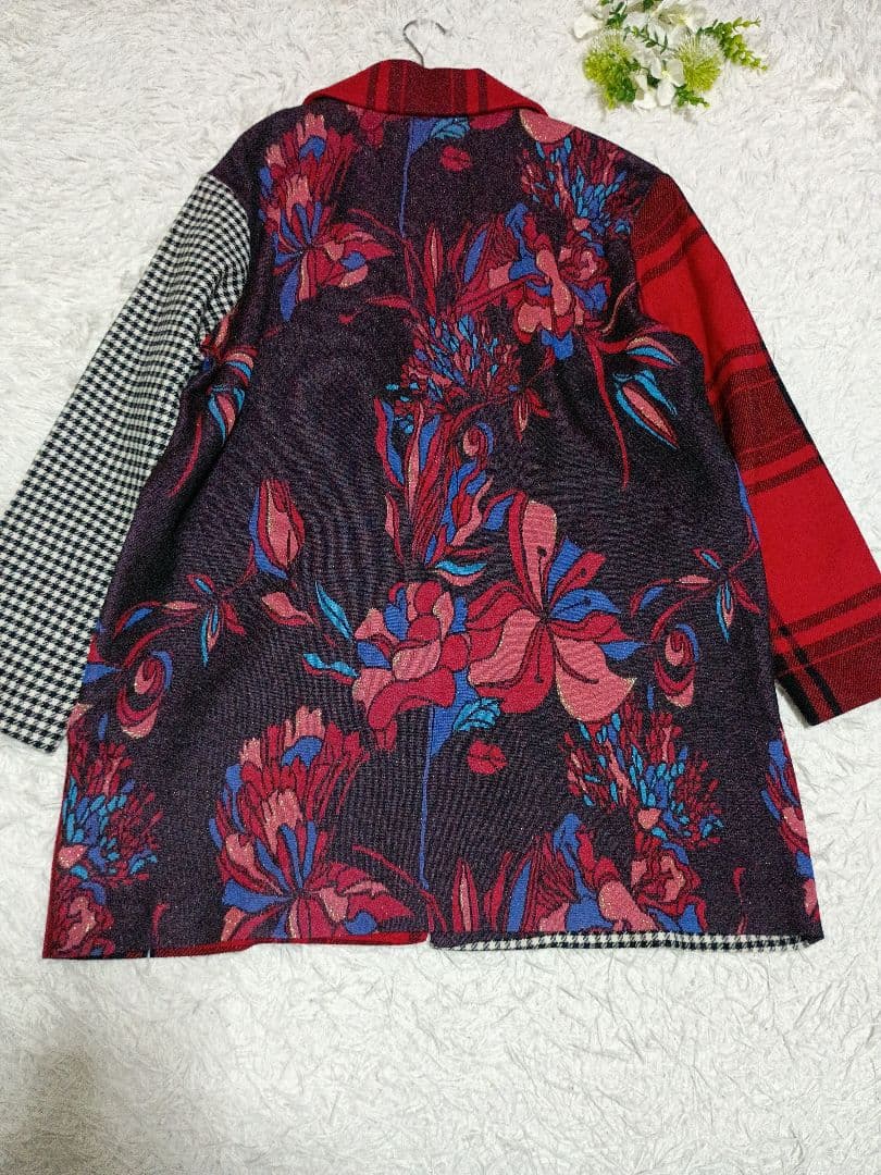 デシグアル/Desigual/ロングコート/ジャケット/46/2XL/希少/花柄