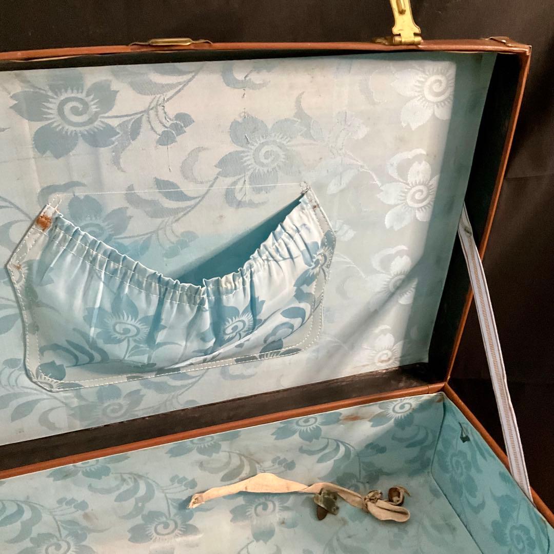 アンティーク 革製 トランク カバン 東京 古道具 ブラウン