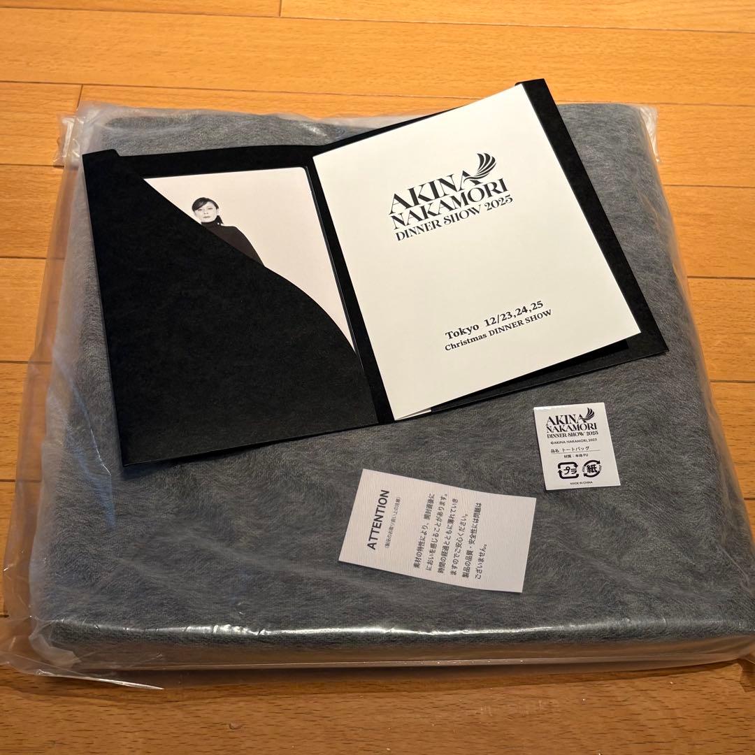 中森明菜ディナーショー　トートバッグ、ポストカード、メニュー