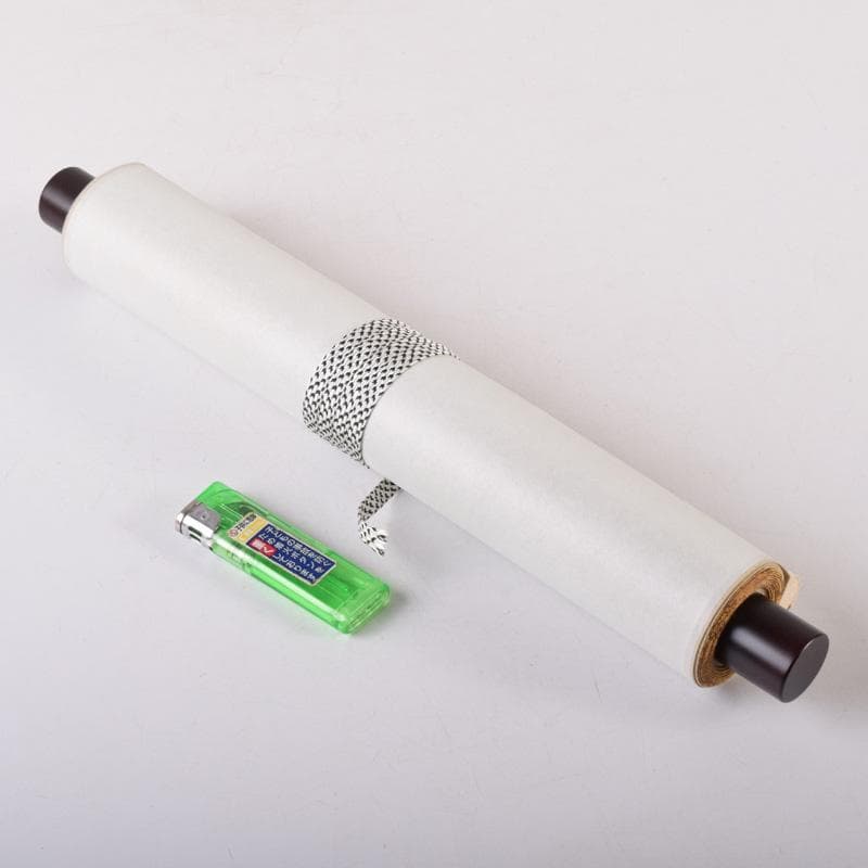 掛軸　前大徳　野村太仙筆　一行書　「山花開似錦」　共箱　C　8072A