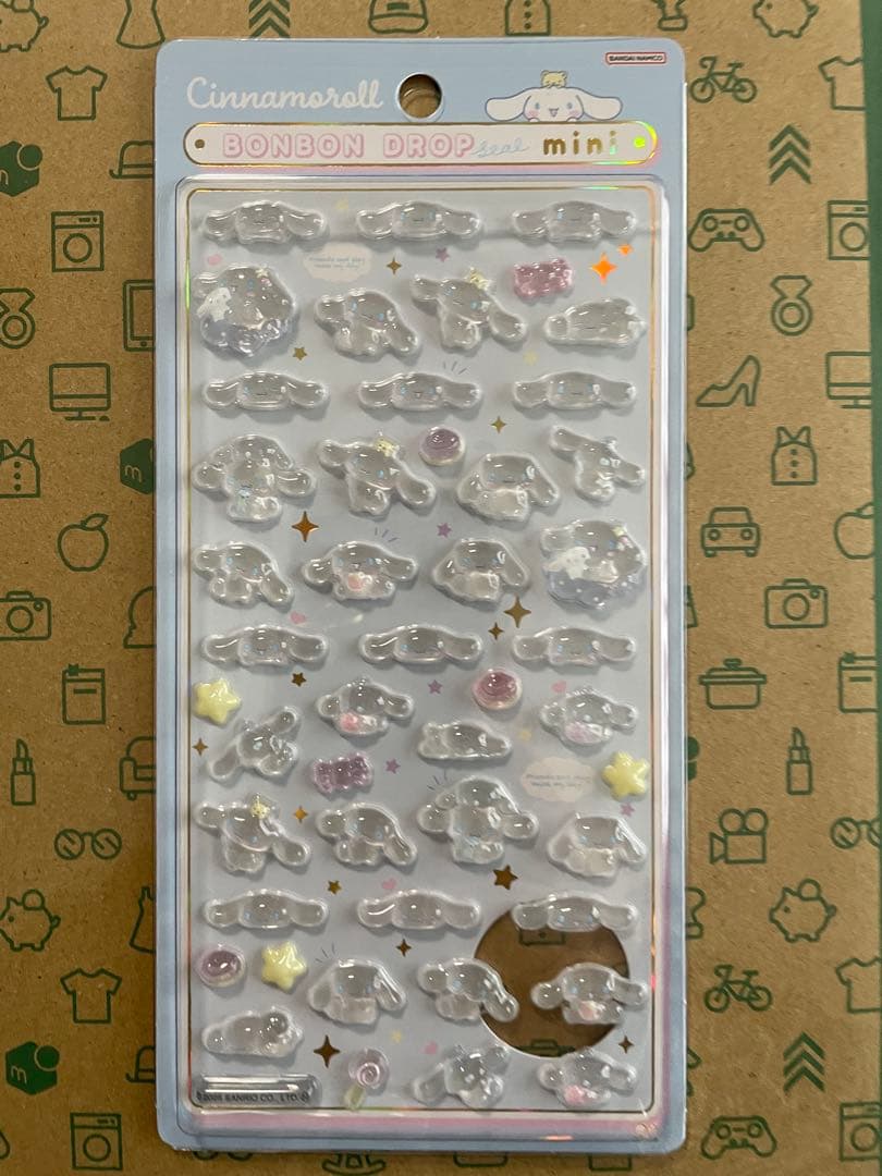 【正規品】サンリオボンボンドロップシールミニ　7個セット