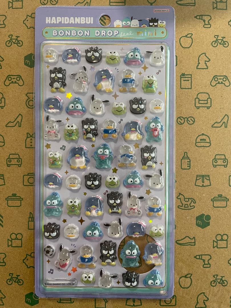 【正規品】サンリオボンボンドロップシールミニ　7個セット