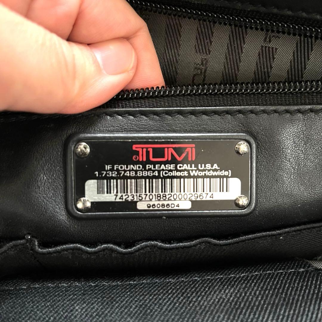 TUMIバックパック96086D4革製ALPHA 09603580DL3前モデル