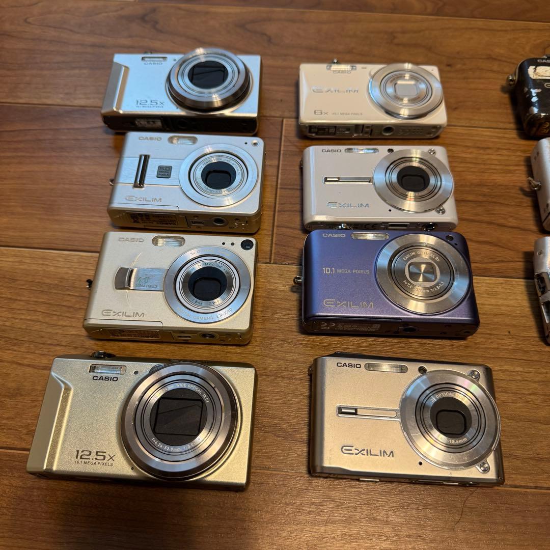 d*9様 ジャンク16台セット CASIO EXILIM デジタルカメラ