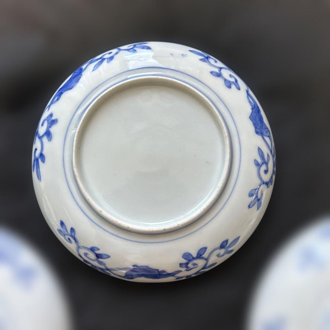 古伊万里　染付け　菊竹梅図　5枚❗️ ✨ばら売り可能です✨