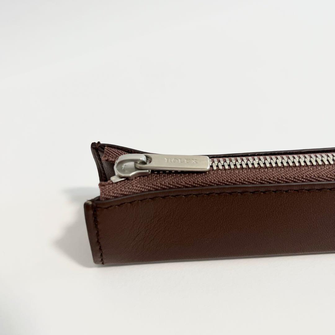 【未使用】ロレックス ペンケース ブラウン