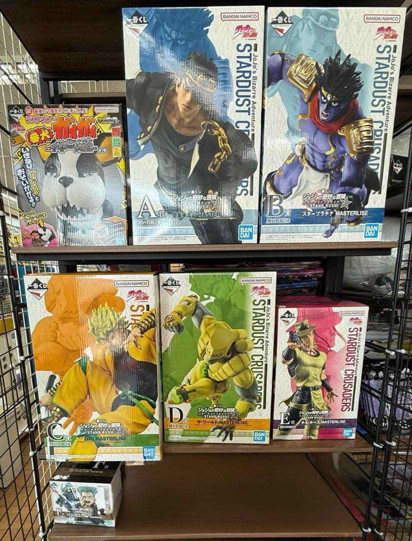 一番くじ ジョジョ スターダストクルセイダースABCDEFラストワン賞セット