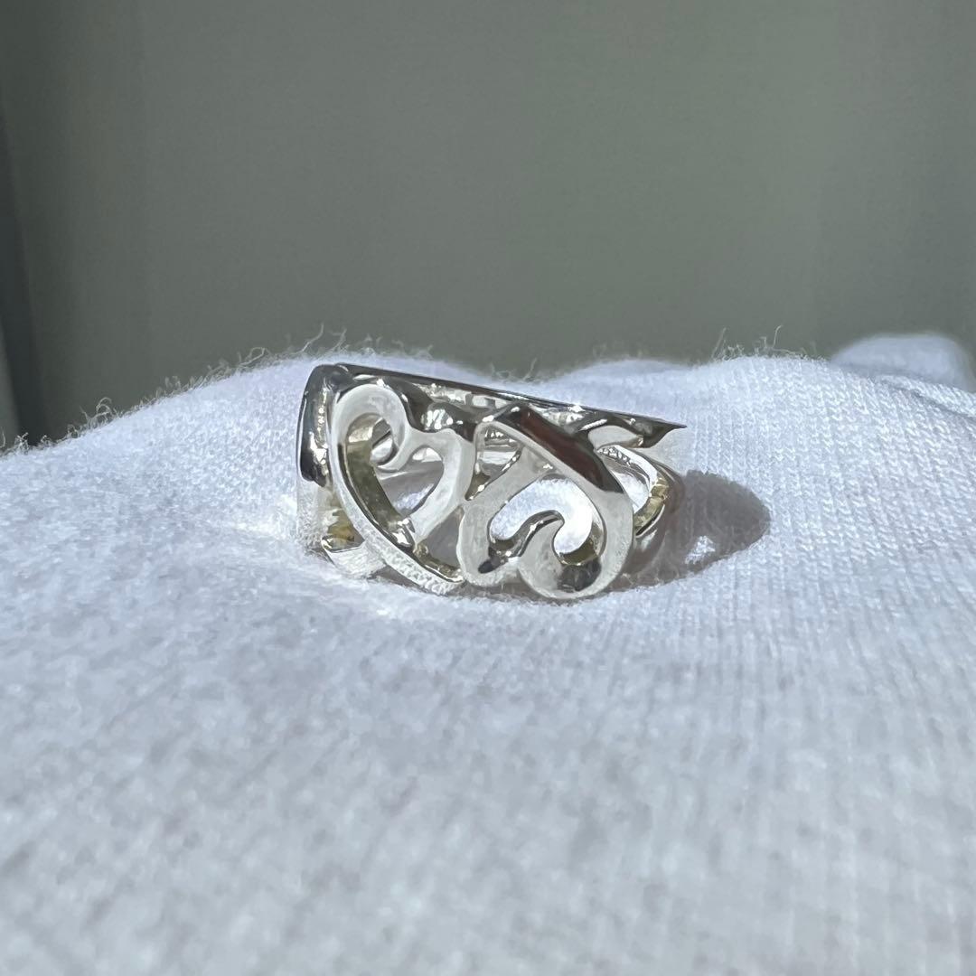 【美品】ティファニー✨リング✨トリプル ラビングハート ✨パロマピカソ✨ピンキー