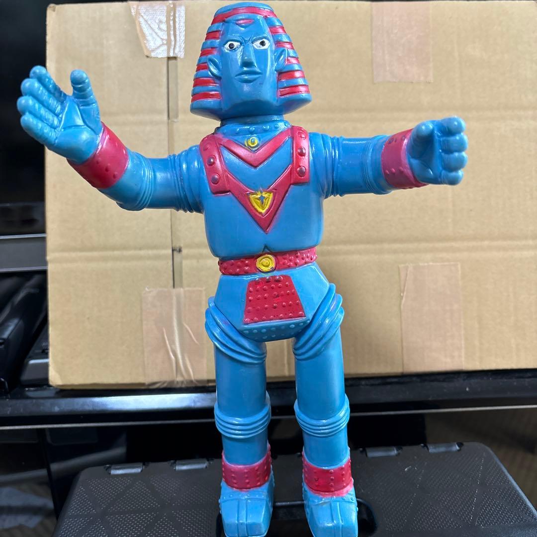 ジャイアントロボ　ブルマァク 昭和46年頃 当時物　ソフビ　29CM 東映