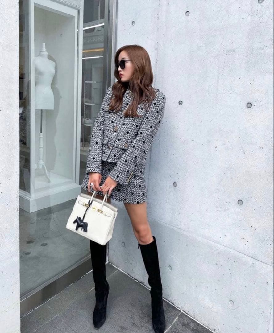 sheller ドットツイードレディキュロット シェリエ 即日発送★