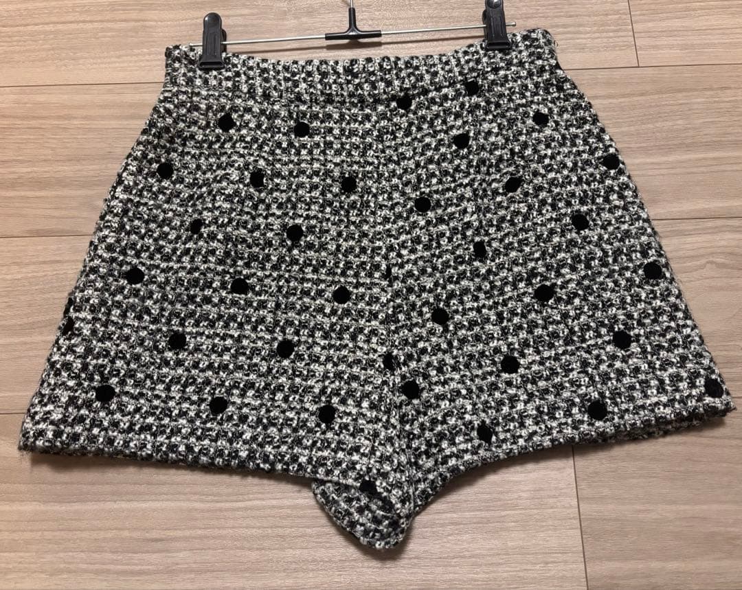 sheller ドットツイードレディキュロット シェリエ 即日発送★