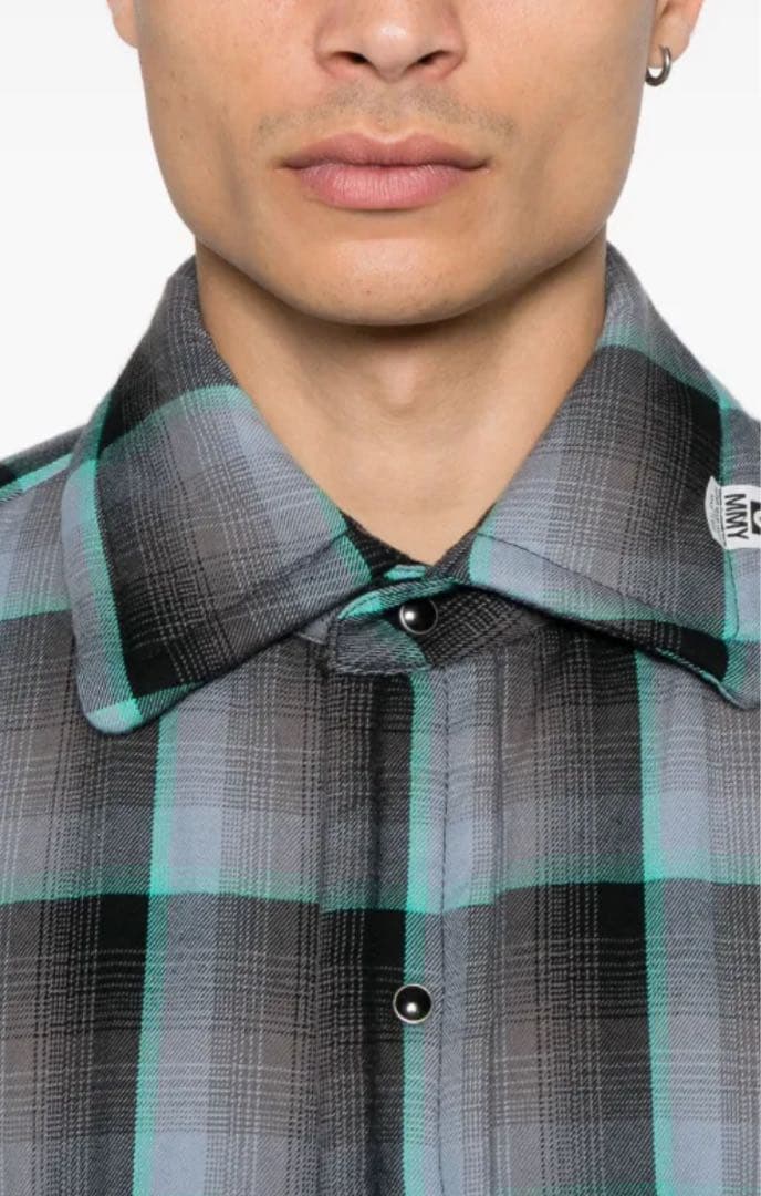 か*ま様 ミハラヤスヒロ　2024AW オーバーサイズパテッドチェックジャケット