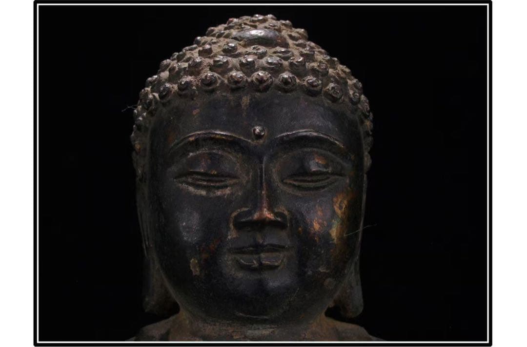 民間仕入れ品　美術館級中国明時代　銅製子如来様※激安骨董品G1145A12-2