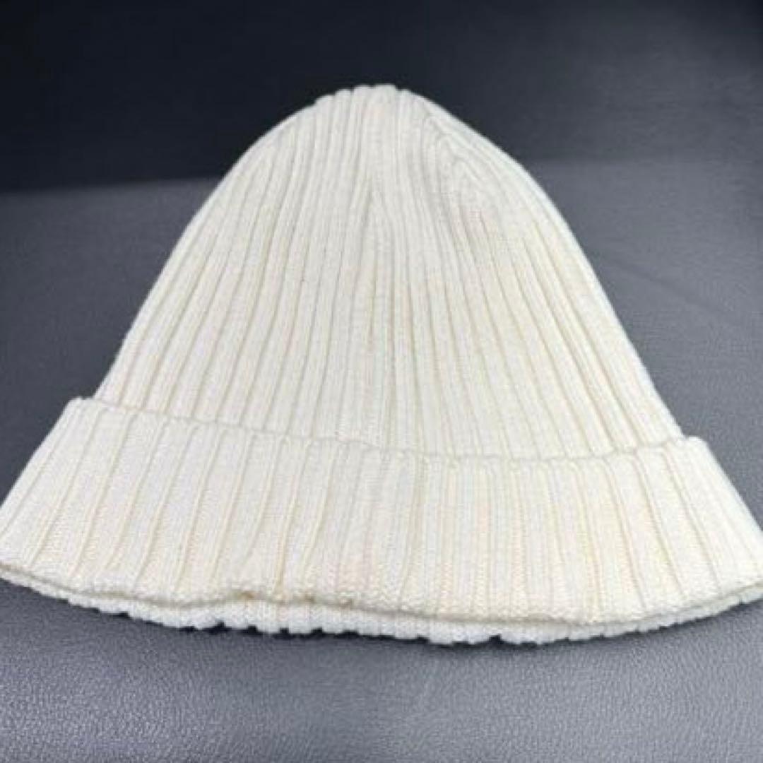 【美品／希少】supreme boxlogo ニット帽／ホワイト