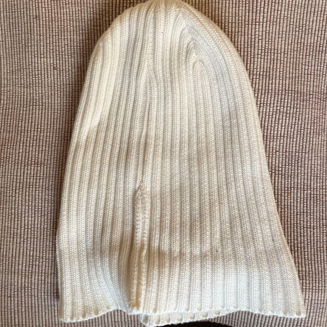 【美品／希少】supreme boxlogo ニット帽／ホワイト