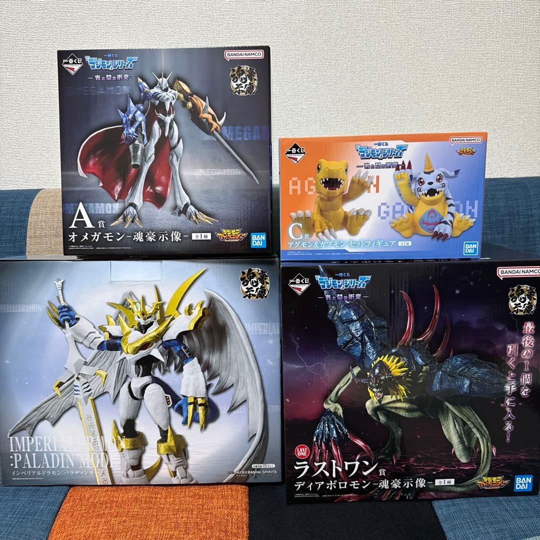 デジモン一番くじ　フィギュアセット 4体
