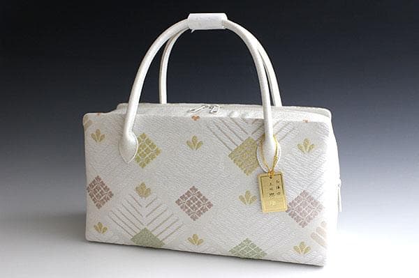 新品未使用 ！！特別セール！！京都 西陣 正絹 帯使用 利休バッグ 25913