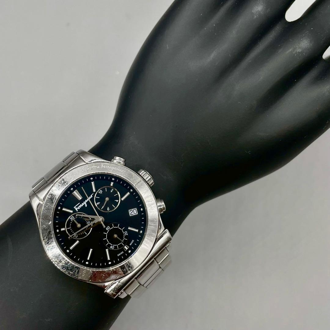 稼動品✨️Salvatore Ferragamo 腕時計 クロノグラフ デイト