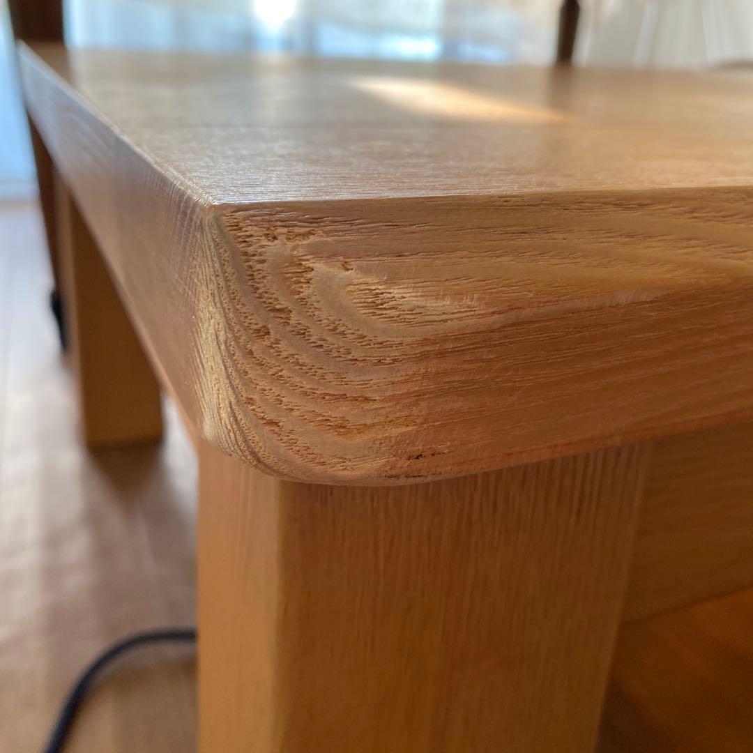 木製シンプルこたつ ハロゲンヒーター　ローテーブル