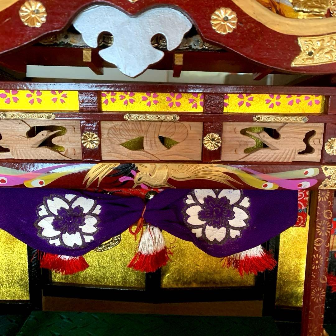 雛御殿 70cm×75cm アンティーク 木製 レトロ　ヴィンテージ