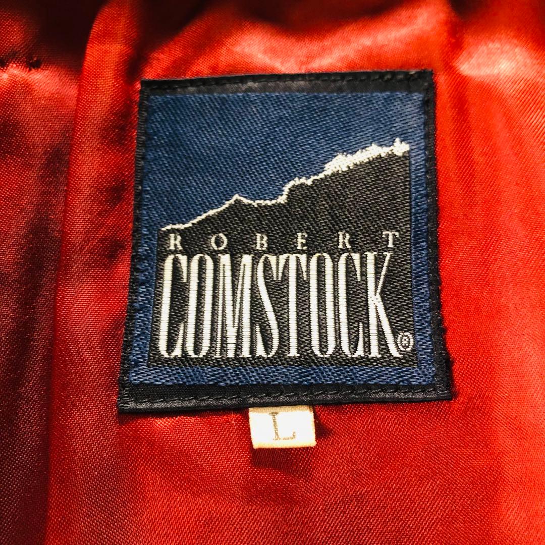 美品✨ ロバートコムストック ディアスキンジャケット 鹿革 艶感 ブラウン L