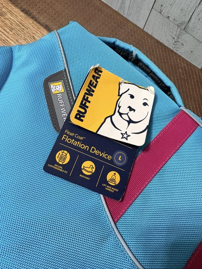 新品　RUFFWEAR ライフジャケット L　ブルー　ラフウエア　ライフベスト