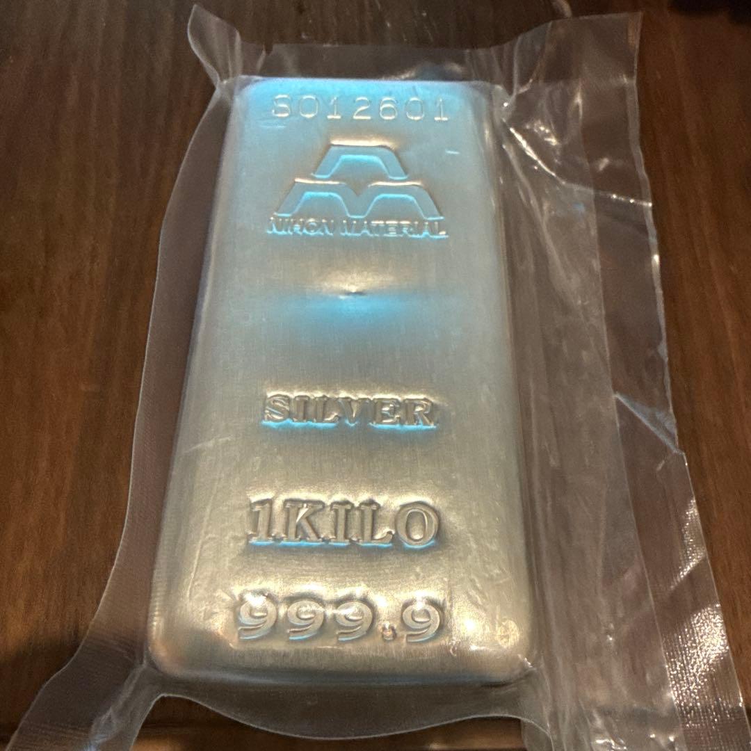銀 シルバー インゴット 1キロ 1kg 999.9