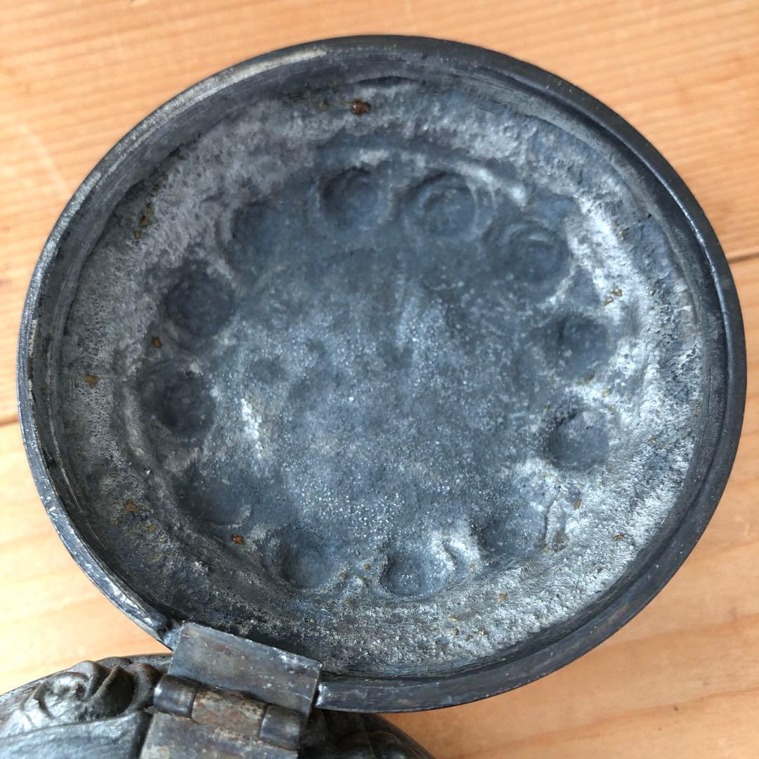 薔薇柄の古い宝石箱　ジュエリーボックス　アンティーク　フランス　no.191