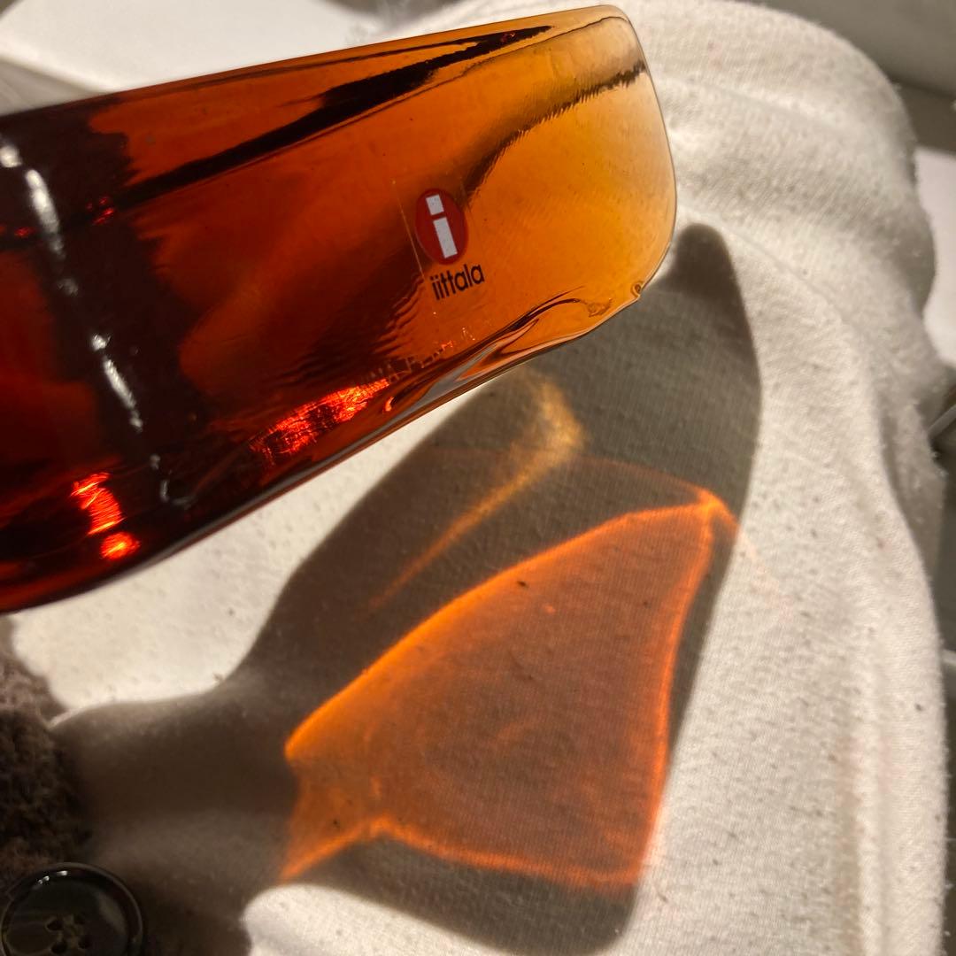 ミナペルホネン　イッタラ　コラボ　ガラスバード　おまけ付き　オレンジ　bird