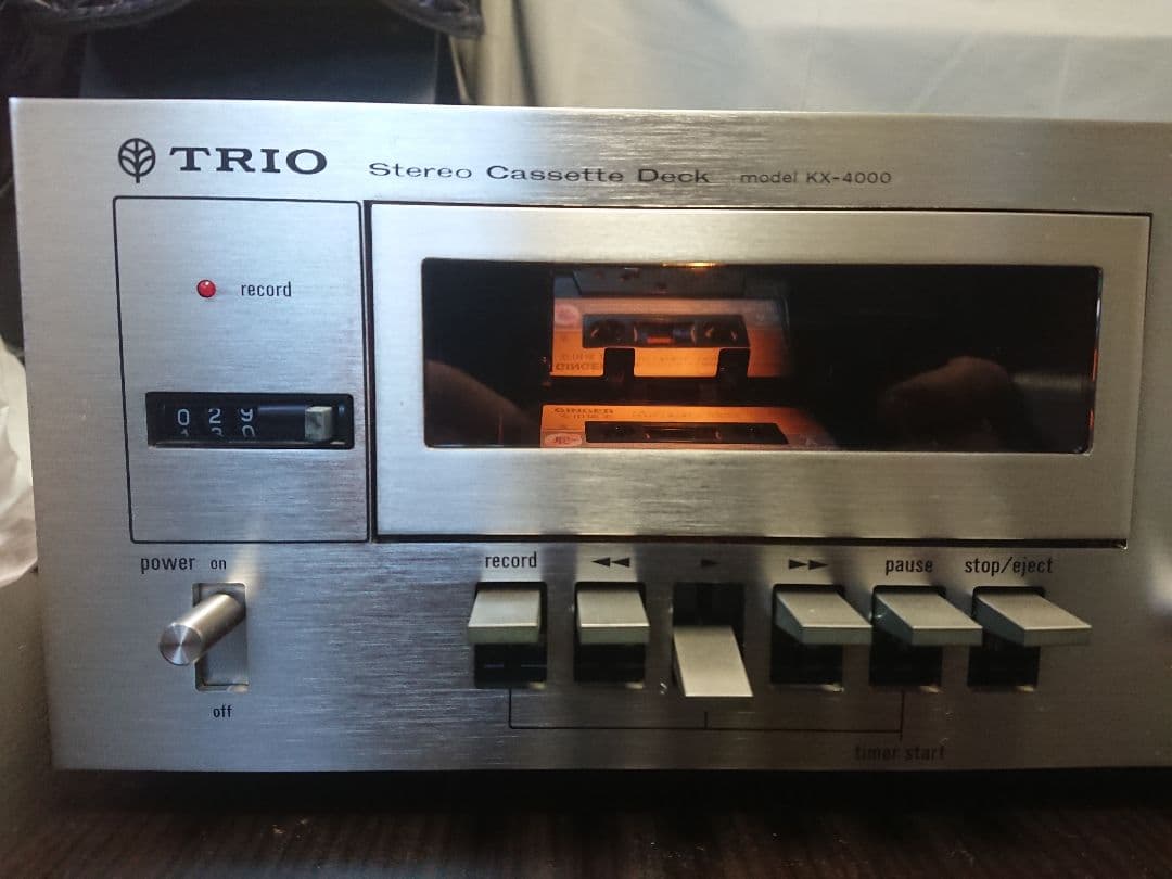 美品メンテナンス整備済TRIO製ビンテージステレオカセットデッキKX-4000