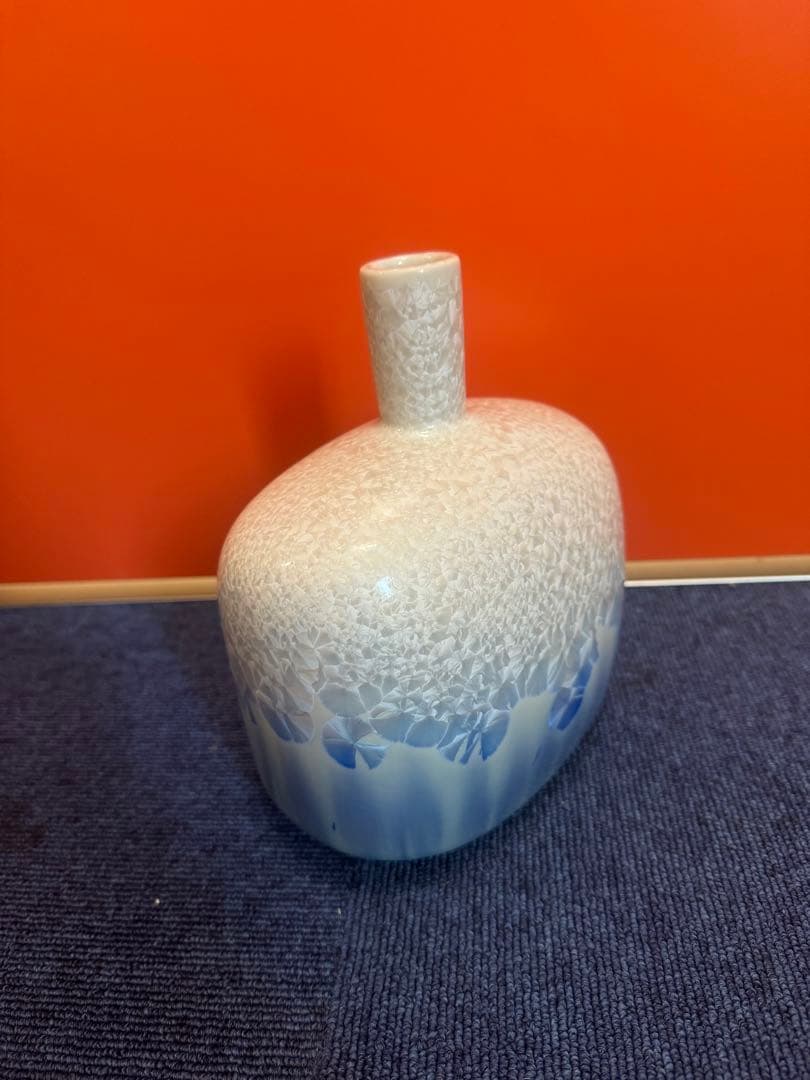 1635 色絵小花瓶 工芸品 時代物 日本の陶磁 陶芸