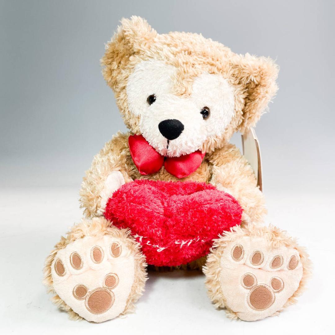 未使用タグ付 ダッフィー HUG ME 色タグ ぬいぐるみ S143