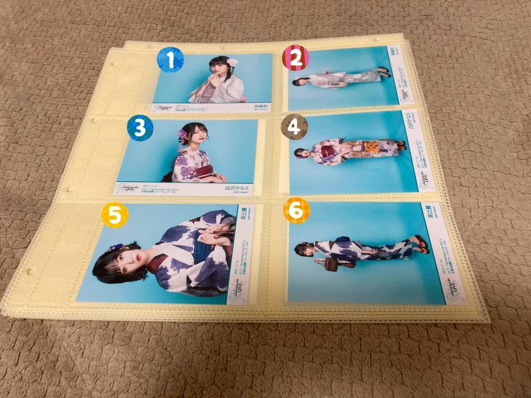 ナナニジ　anniversary live 2021 　浴衣ブロマイド　バラ売り