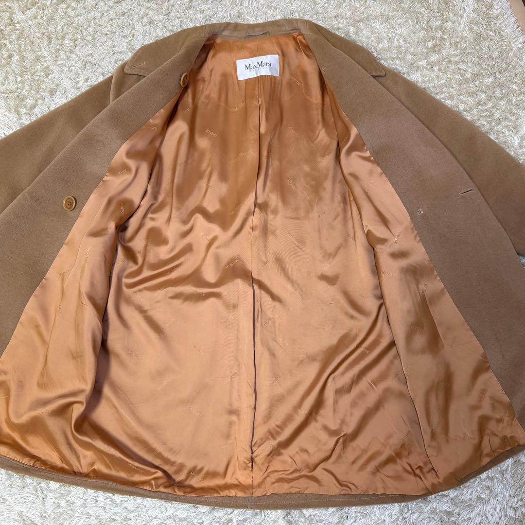 ☆良品☆マックスマーラ　アイコンコート　チェスター　キャメル　女優襟　40 L