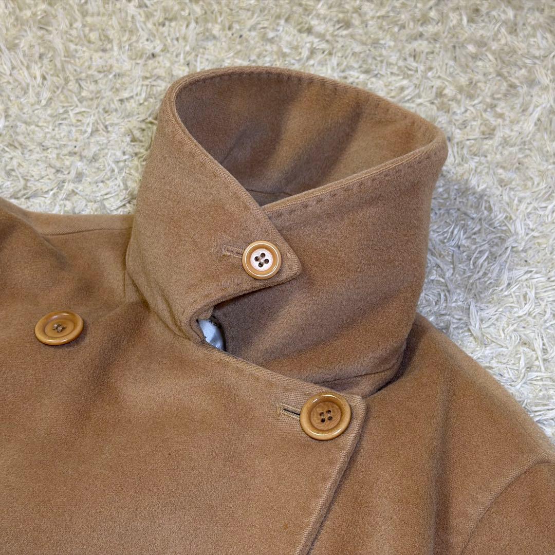 ☆良品☆マックスマーラ　アイコンコート　チェスター　キャメル　女優襟　40 L