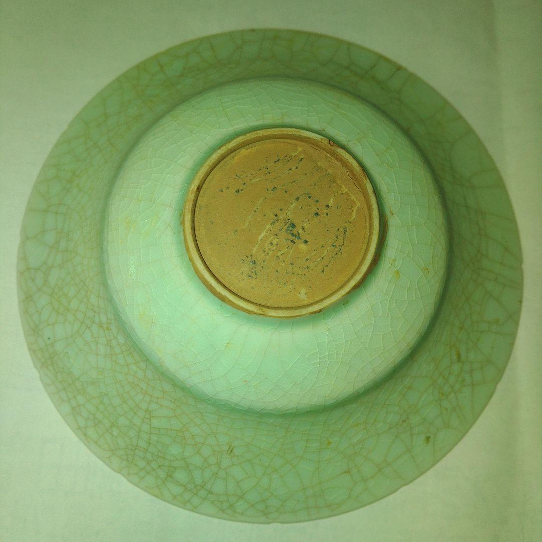 北宋青白磁腰折皿　中国古玩　アンティーク