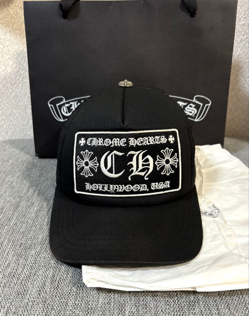 【美品】確実正規品　クロムハーツキャップ　国内正規品　ブラック