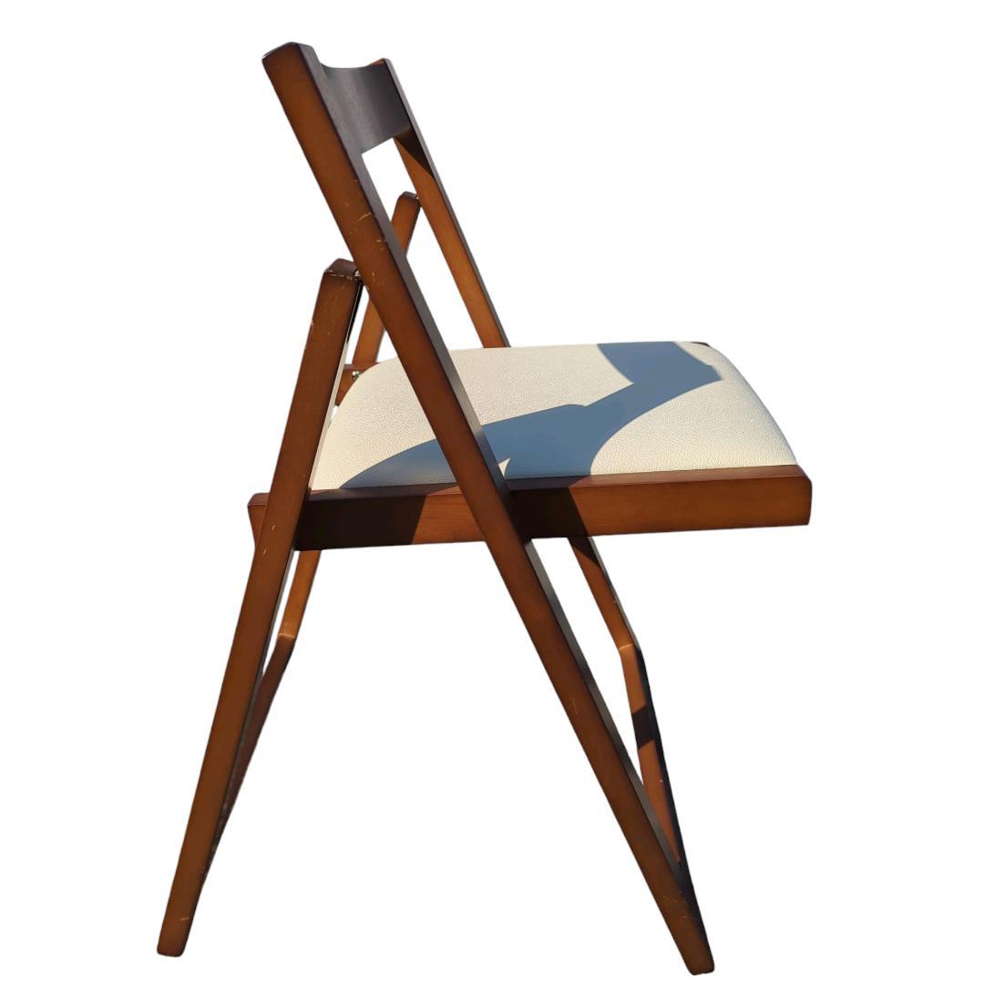 フォールディングチェア　木製　4脚セット