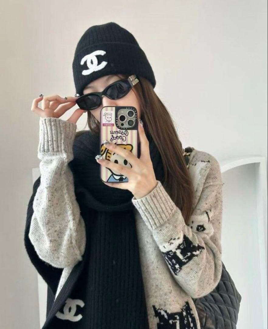 CHANEL ビーニー　ニット帽