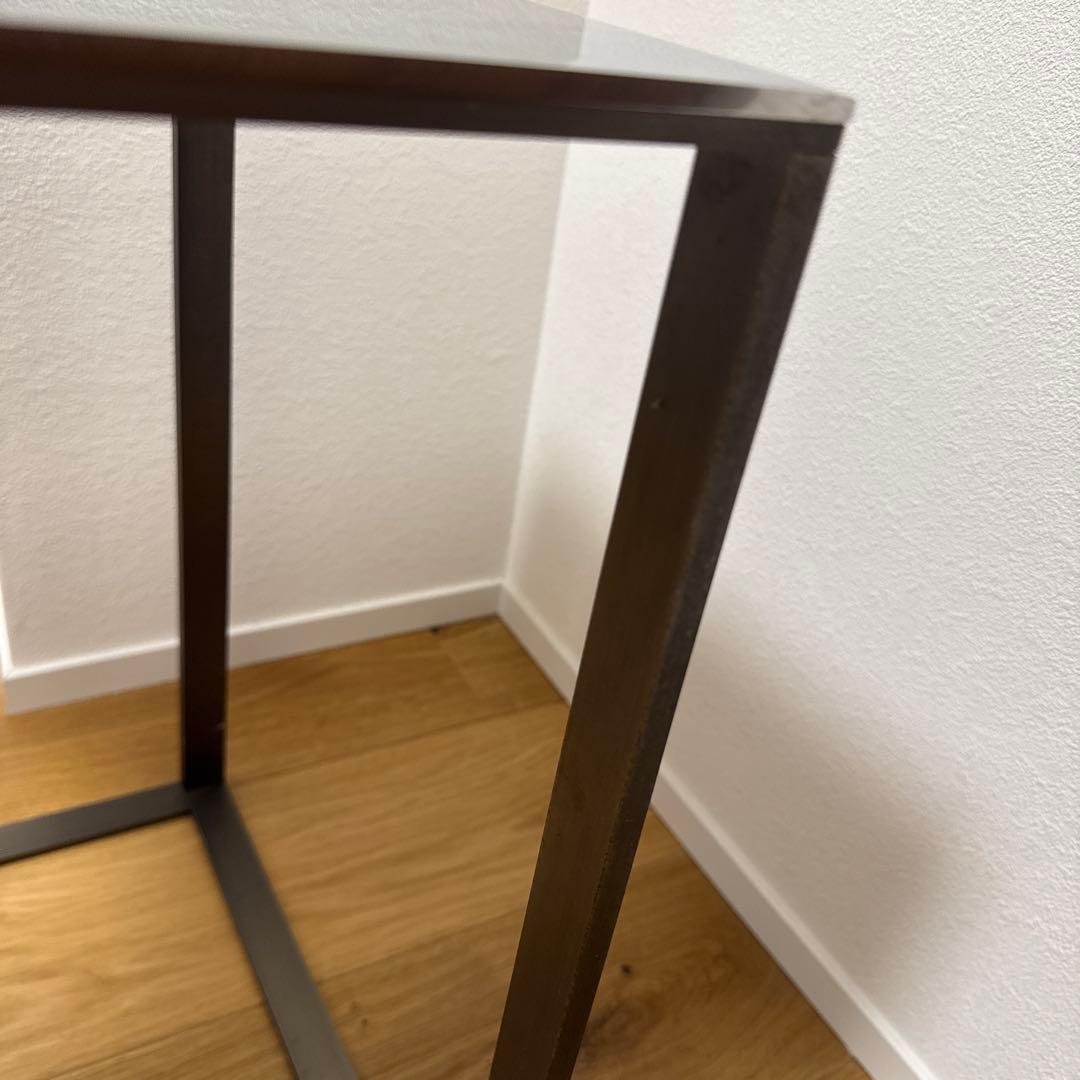 B&Bイタリア シンプリーチェ スタイリッシュモダン鏡面サイドテーブル